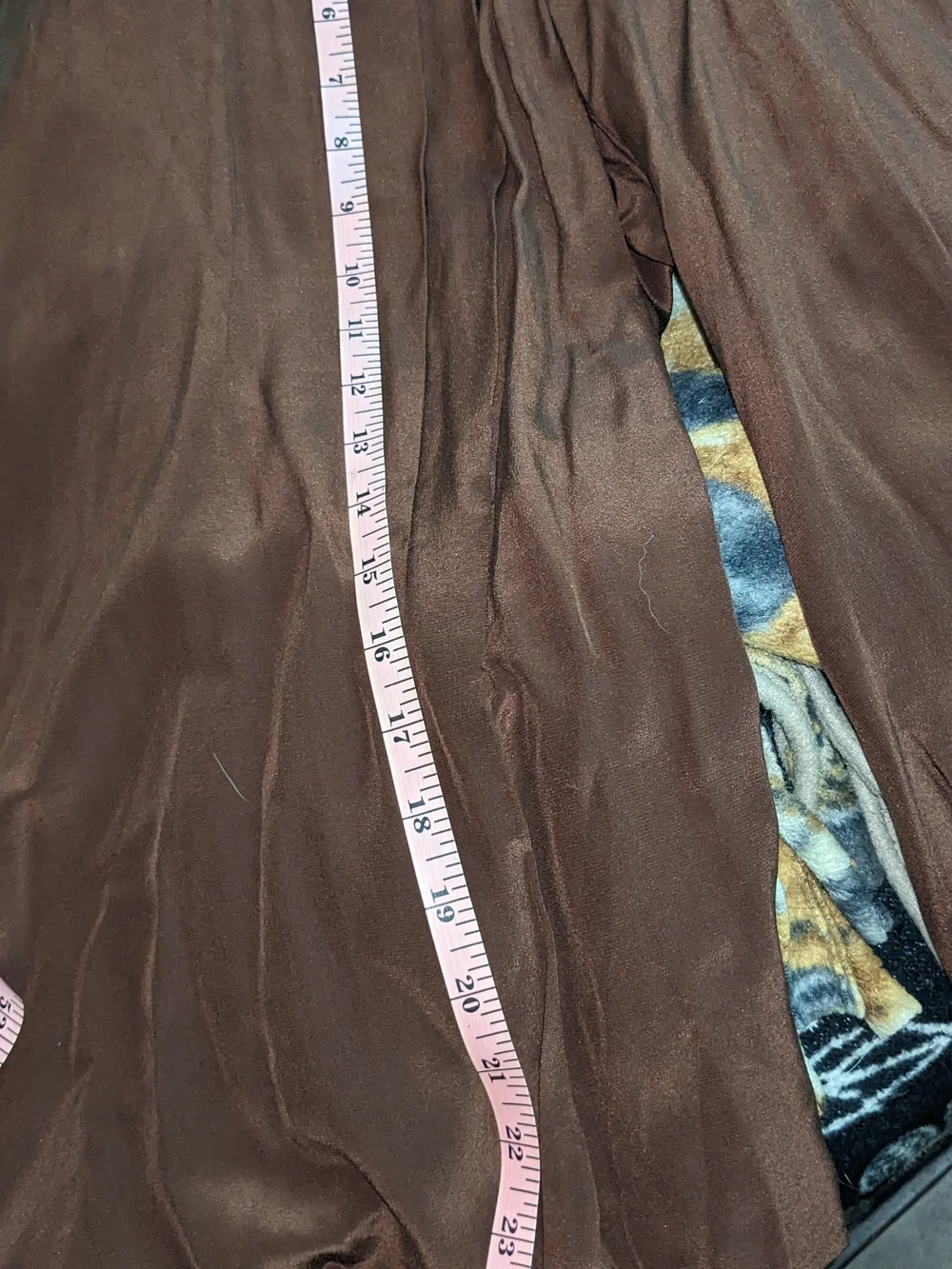 Chocolate Brown Tie-Back Blouse 100% Silk Quiet Luxury Rich Girl